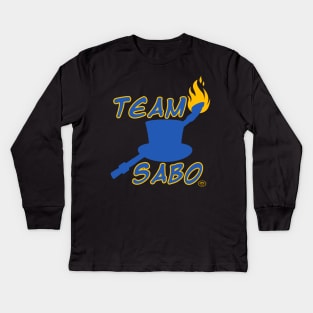 TEAM SABO (BLUE) Kids Long Sleeve T-Shirt